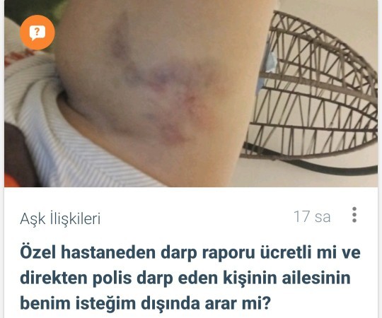 Kız arkadaşım beni dövdü darp raporu iki gün sonra alınır mı?