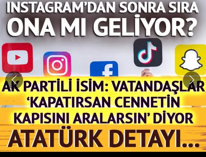 TikTokta kapatılıyor, bu konuda düşünceleriniz?