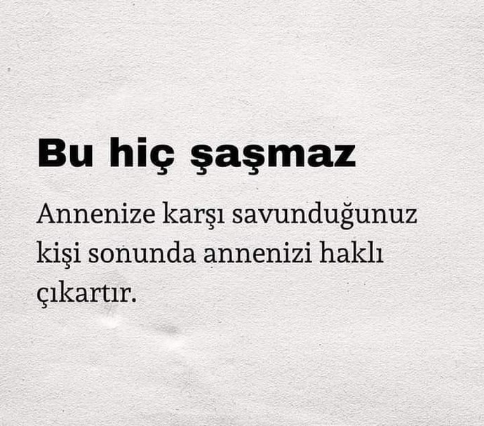 Annenizin sözünü dinler misiniz?