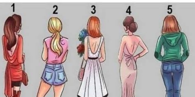 Arkası dönük beş kadından hangisi size döndüğünde daha çekici olacağını düşünüyorsunuz?