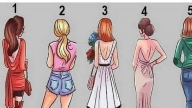 Arkası dönük beş kadından hangisi size döndüğünde daha çekici olacağını düşünüyorsunuz?