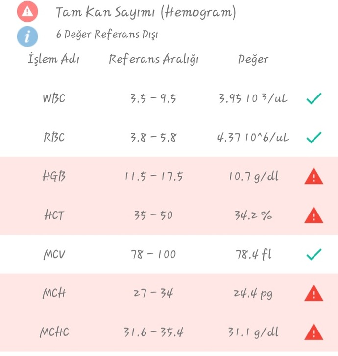 Kan tahlilleri nasıl?