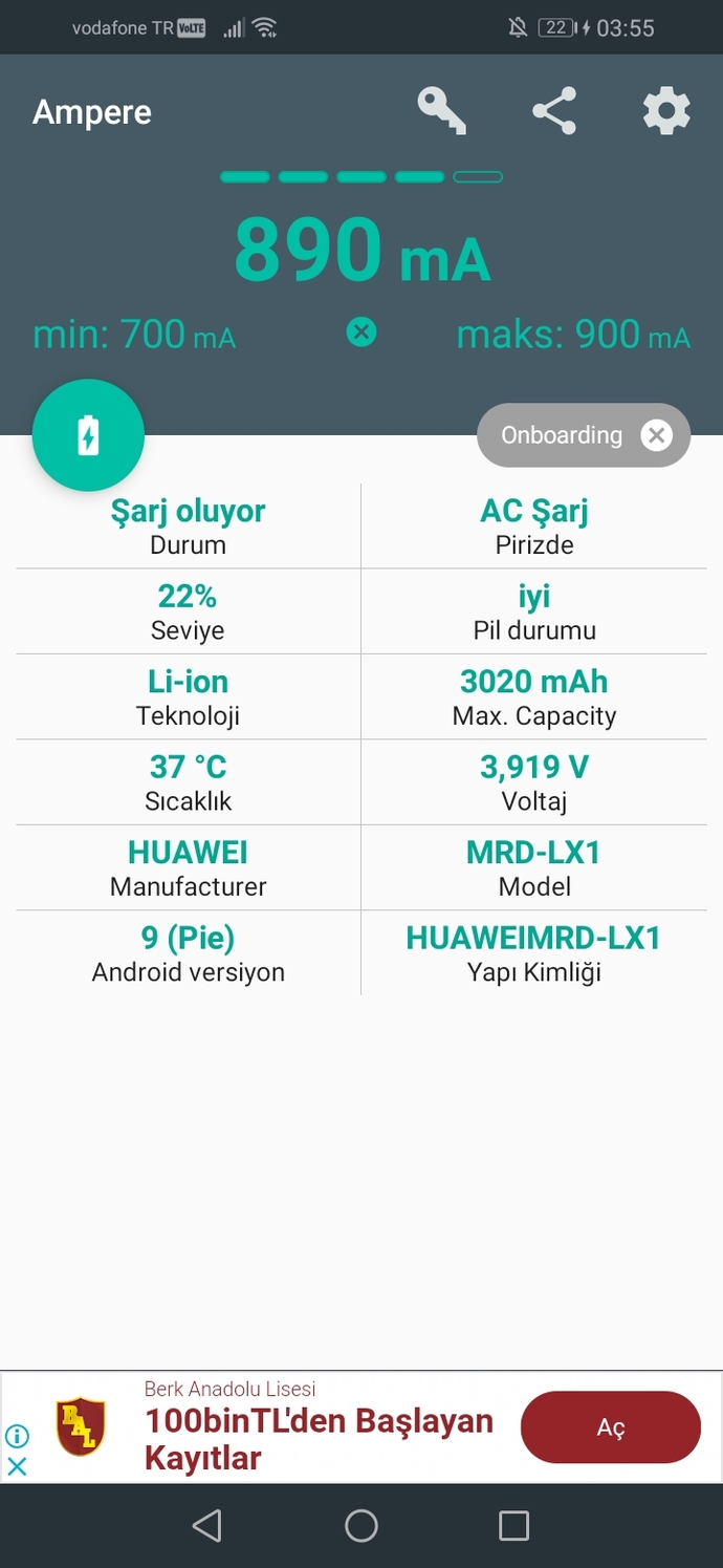 Telefonumun bataryası ne durumda sizce yani pili? Kaç sene daha gider. 2020 de almıştım 19 modeli ama?