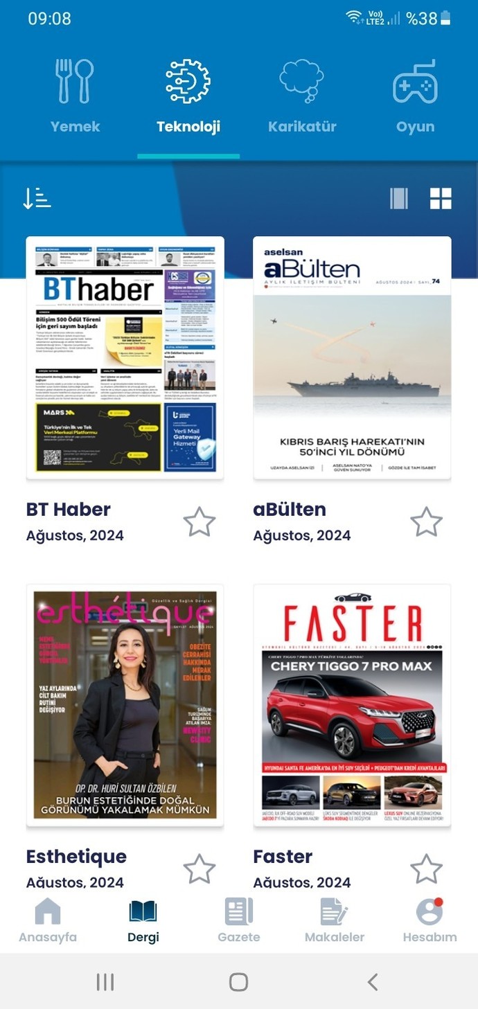 Teknolojiyle ilgili dergiler okuyor musunuz, en çok hangi dergiyi okuyorsunuz?