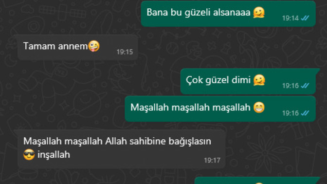 Siz hiç annenize, sevdiceğimi bana al dediniz mi?