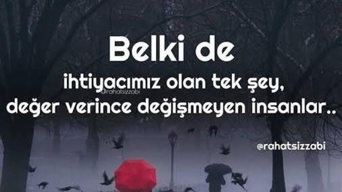 En değer verdiğiniz üç şey nedir?