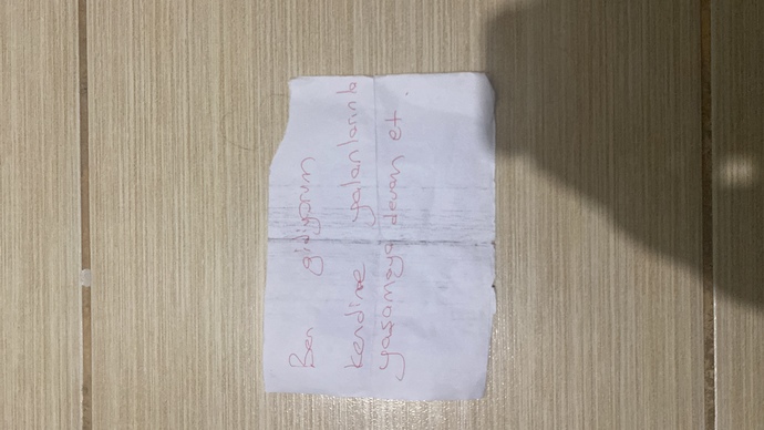 Böyle bir not bıraksa eşiniz ve siz işteyseniz ne yapardınız?