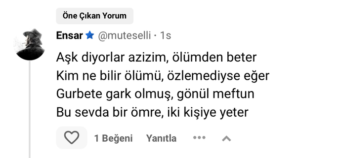 Aşk ve ölümü aynı cümlede paylaşabilir misin?