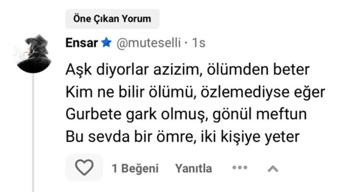 Aşk ve ölümü aynı cümlede paylaşabilir misin?