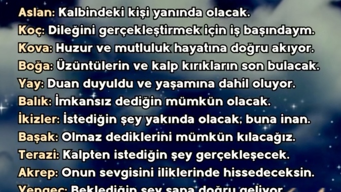 Celestia sana ne söylüyor?