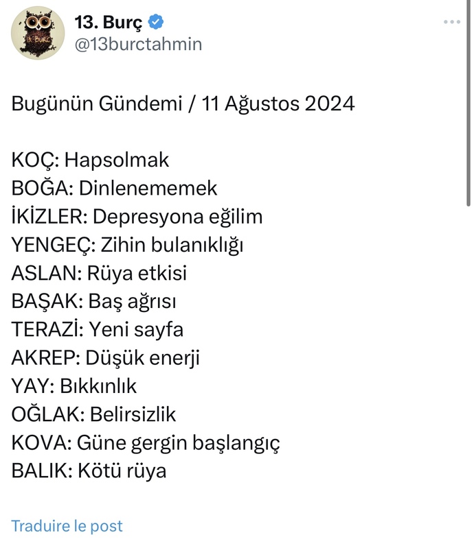Bugünün burç gündeminiz doğru mu?