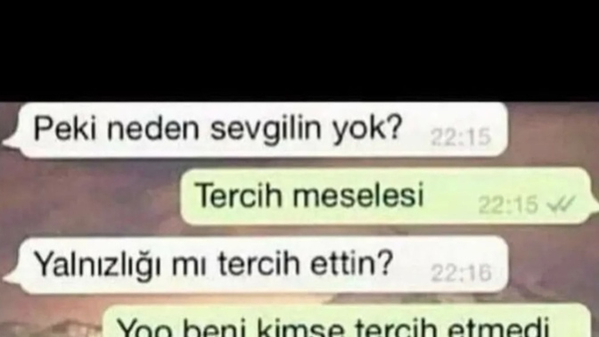 Neden yalnız olduğunuzu soranlara ne cevap veriyorsunuz? benim durum şöyle yani🤭bi daha sorgulamayın🤭?