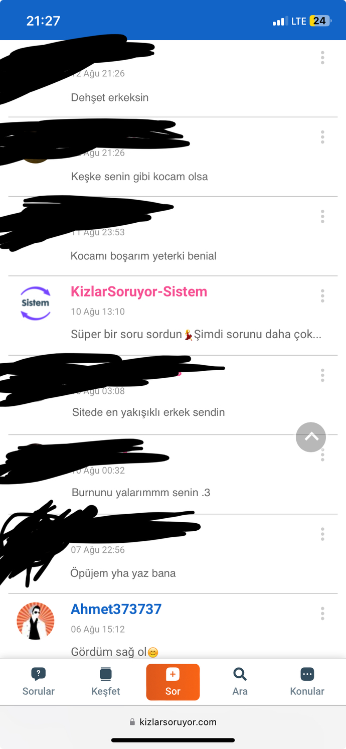 Dm ekran fotonu burada paylaşmaya cesaretin var mı?