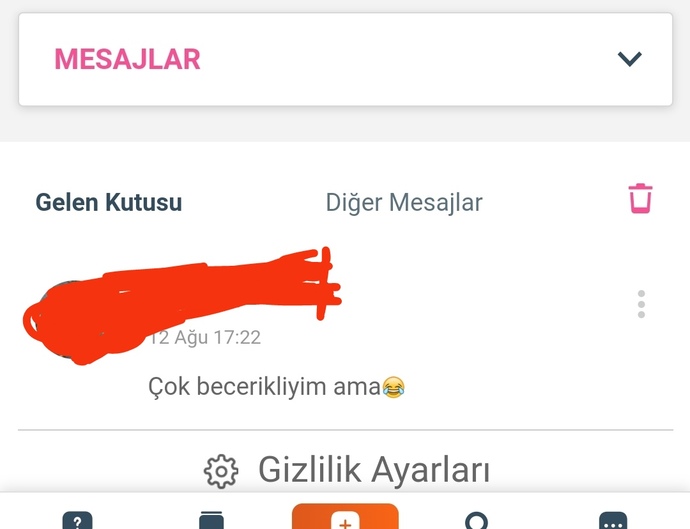 Dm ekran fotonu burada paylaşmaya cesaretin var mı?
