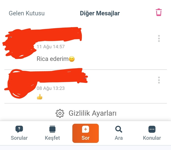 Dm ekran fotonu burada paylaşmaya cesaretin var mı?