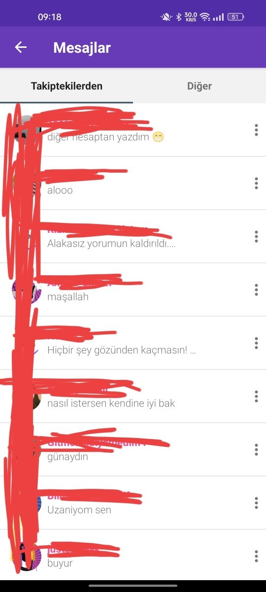 Dm ekran fotonu burada paylaşmaya cesaretin var mı?