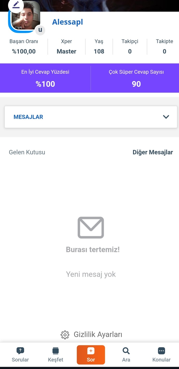 Dm ekran fotonu burada paylaşmaya cesaretin var mı?
