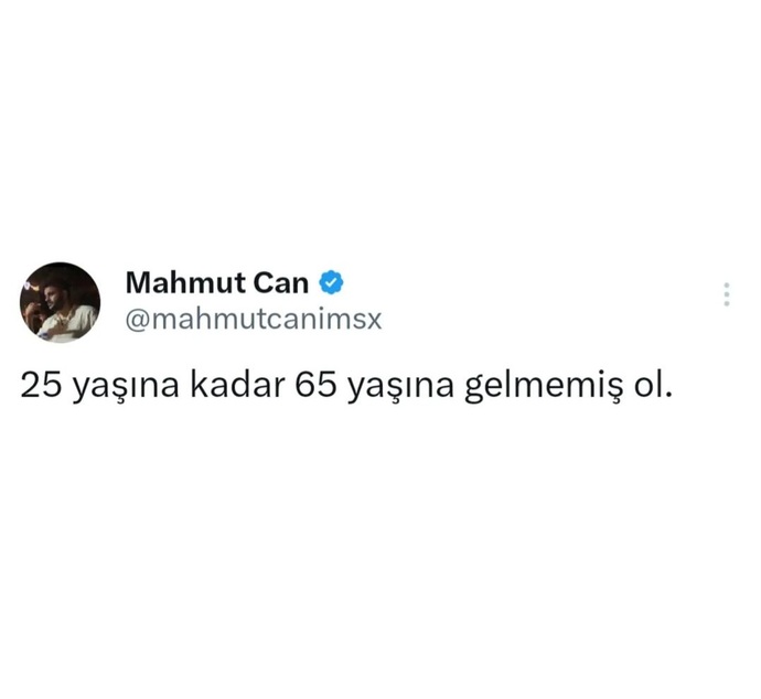 Bazen yaşanmışlıklar yaşlandırır insanı ☹️