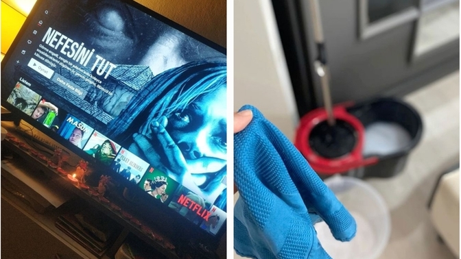 Diyelim ki şimdi dizi çıktı ve senin en sevdiğin dizi diziyi mi izlersin yoksa temizlik mi yaparsın söyleyeyim mi 😂😂?