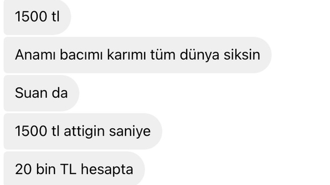 Böyle bişi olabilir mi beni mi koparmaya çalışıyor?