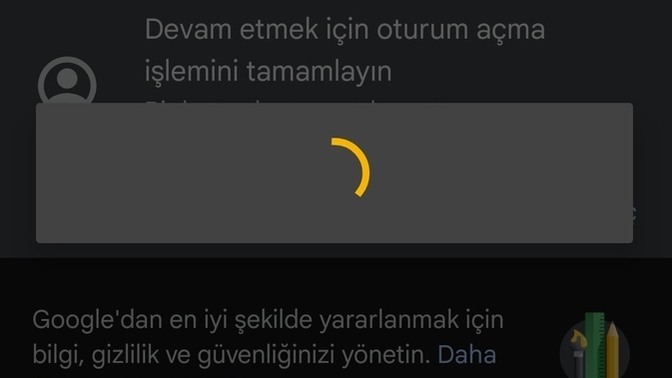 Gmail hesabıma girmek için oturum açmami istiyor oturum açıyorum ama devamlı bu yükleniyor işareti çıkıyor ve dakikalarca bitmiyor?