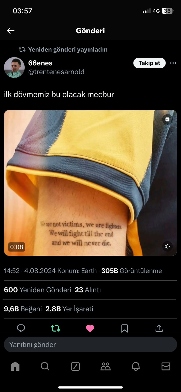 Sıradaki dövmem de bu olacak. Tadic abim benim 🙄