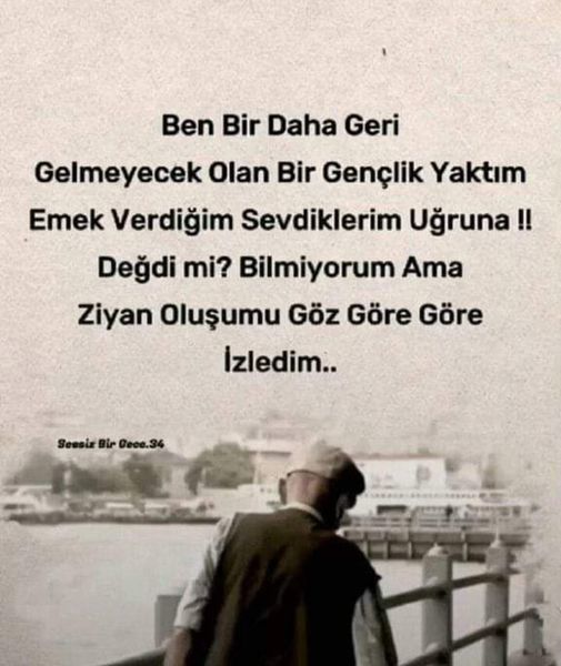 Pişmanlıklar için de savrulan ziyan olan bir hikayeydi benim ve bugün aynı hataların tekrarı? Peki senin bu hayata ki pişmanlığın?