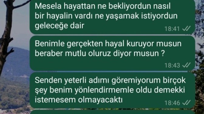Böyle bir mesaj alsan ne düşünürdün?