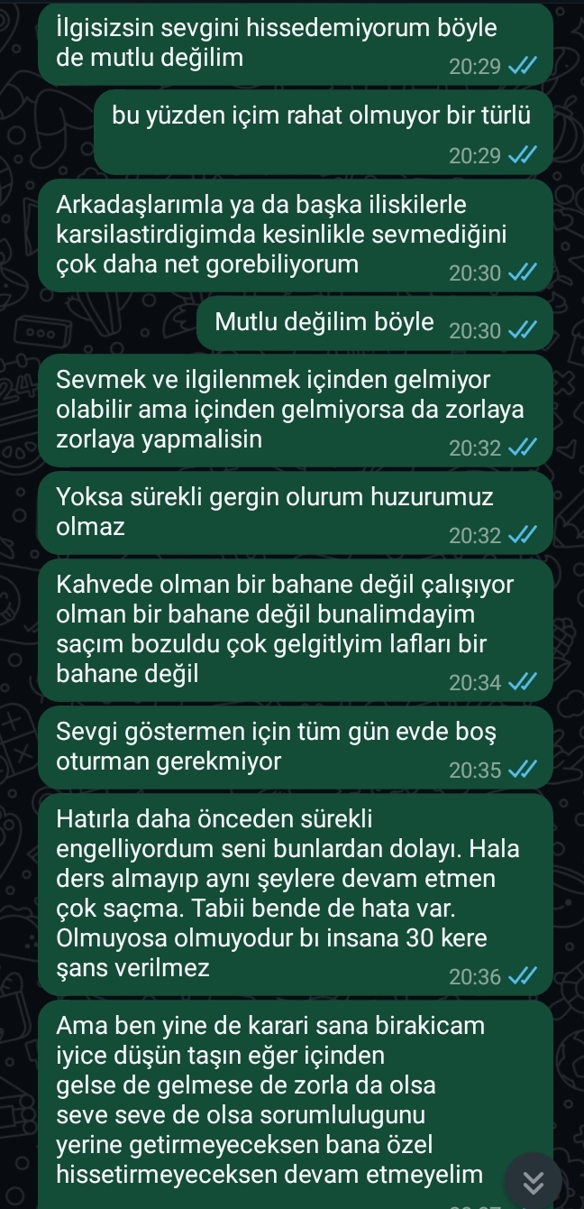 Sizce haklı miyim arkadaşlar?