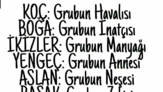 Sen grubun neyisin🤗🤗 bugünlük size bu kadar soru yeter 🤭?