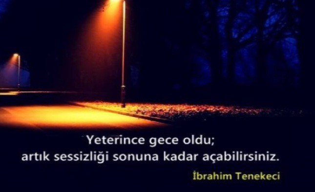 Geceye bir söz bıraksan ne olurdu?