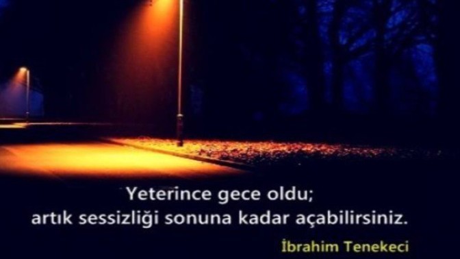 Geceye bir söz bıraksan ne olurdu?