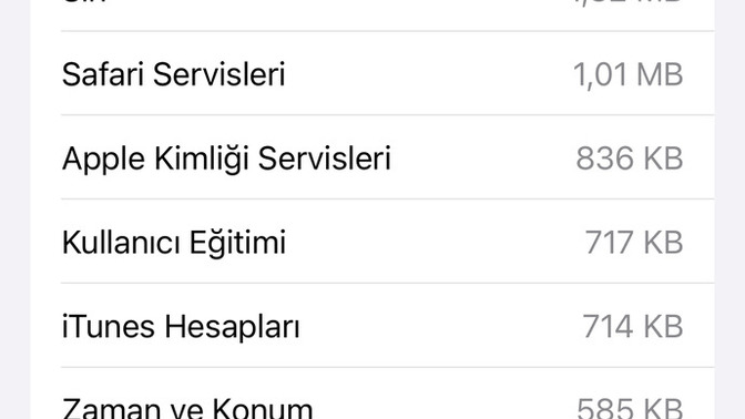 İphone sistem servisleri sorunu?