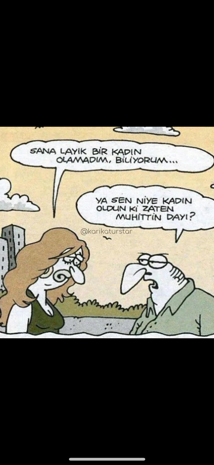 Sana layık değilim demeniz için?