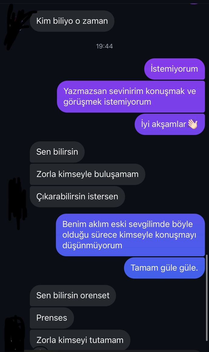 İnstagramda konuştuğum çocuğa ağir mi konuşmuşum sizce?
