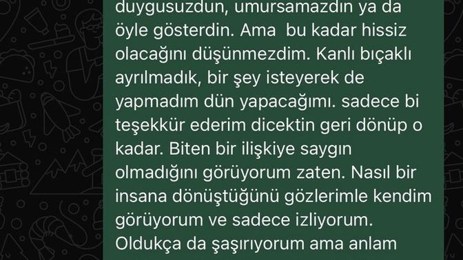 İyi yapmış mıyım, bilmiyorum, sizce?