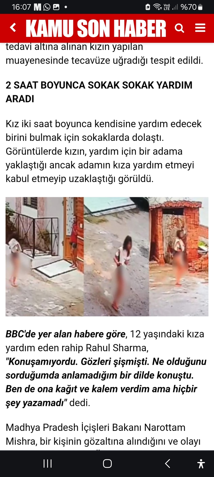 Hindistan da 12 yaşında tecavüze uğrayan kanlar içindeki çocuğa kimse yardım etmedi nasıl u kadar duyarsız olabiliyorlar?