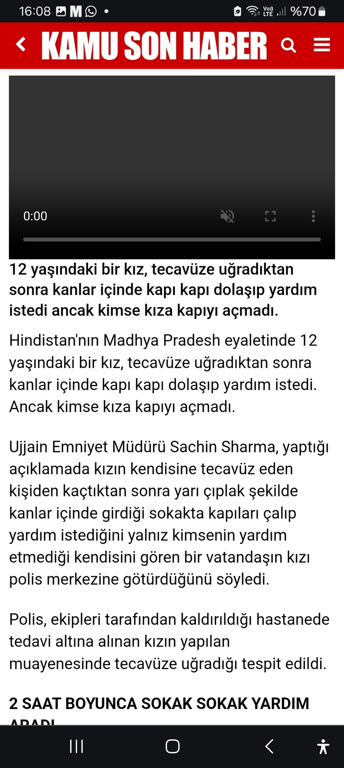 Hindistan da 12 yaşında tecavüze uğrayan kanlar içindeki çocuğa kimse yardım etmedi nasıl u kadar duyarsız olabiliyorlar?