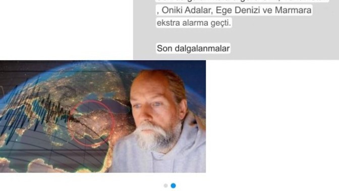 Ne düşünüyorsunuz deprem tahmininde bulunan kişi yine bir tahminde bulunmuş?