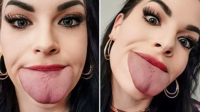 Dünyanın en geniş diline sahip Brittany Lacayo, Guinness Rekorlar Kitabı'na girdi. Siz hangi özelliğinizle Guinness Rekorlar Kitabı'na girmek isterdiniz?
