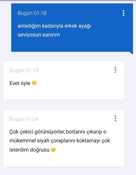 Çabuk aldığım mesaja bakınnn?