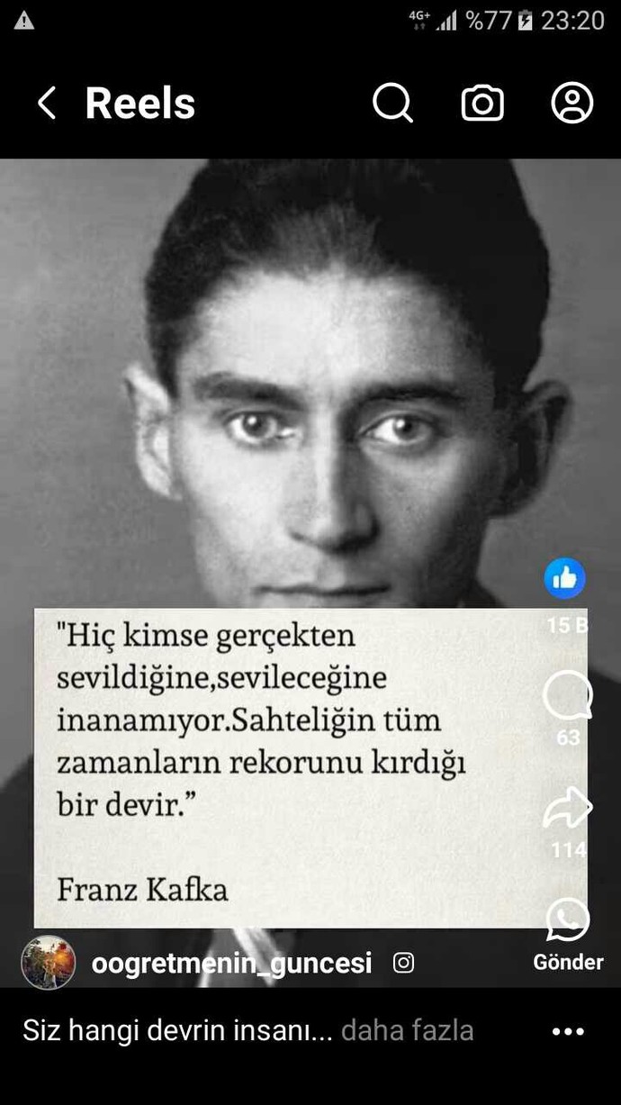 Bu söz ne kadar doğru değil mi arkadaşlar?
