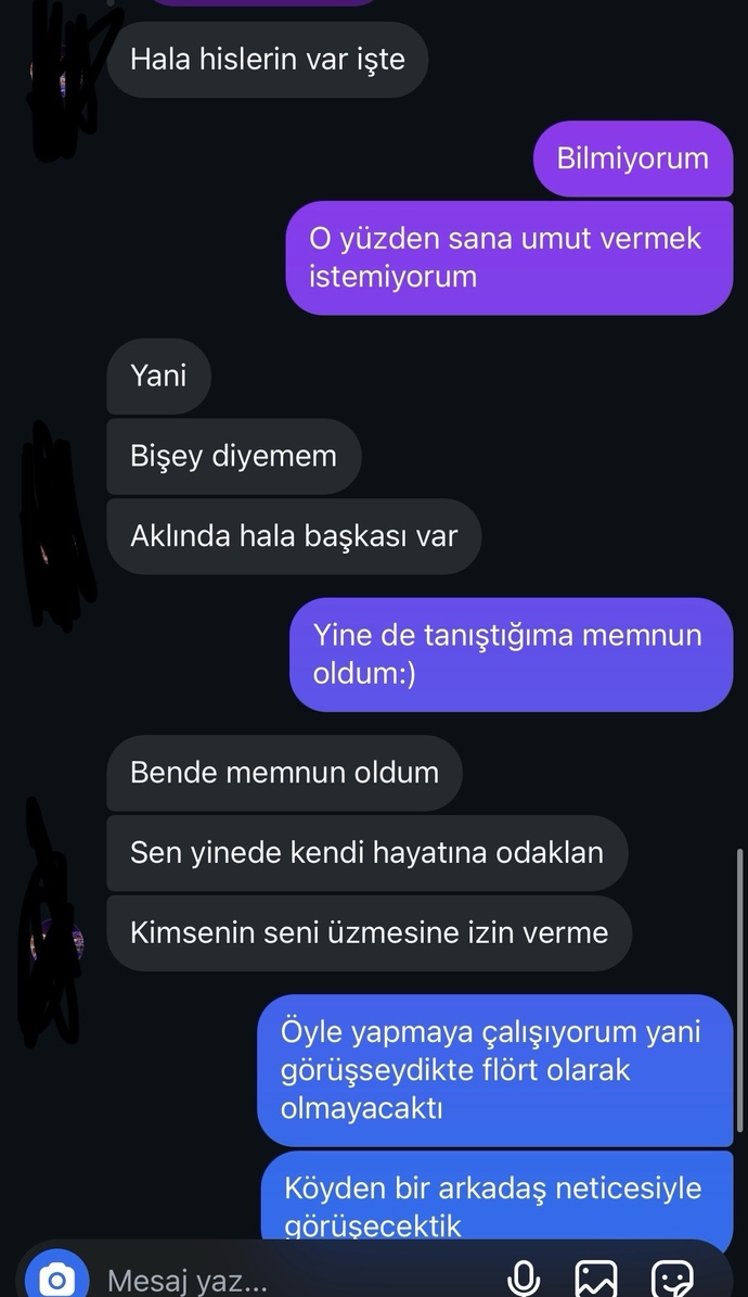 Biriyle konuşunca böyle oluyorum?