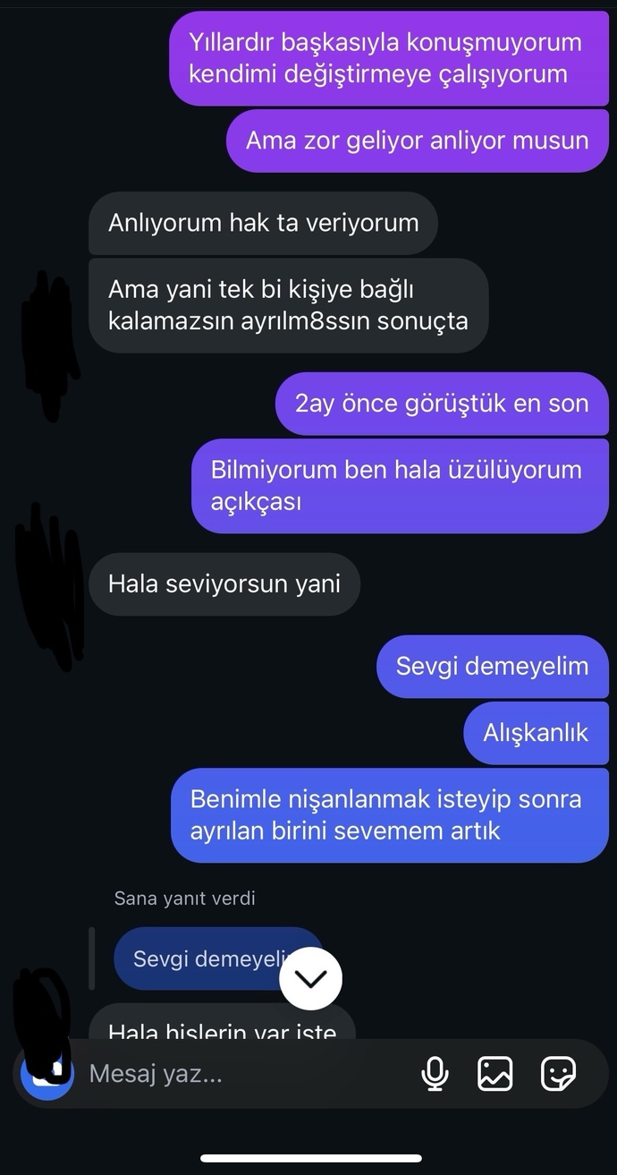 Biriyle konuşunca böyle oluyorum?