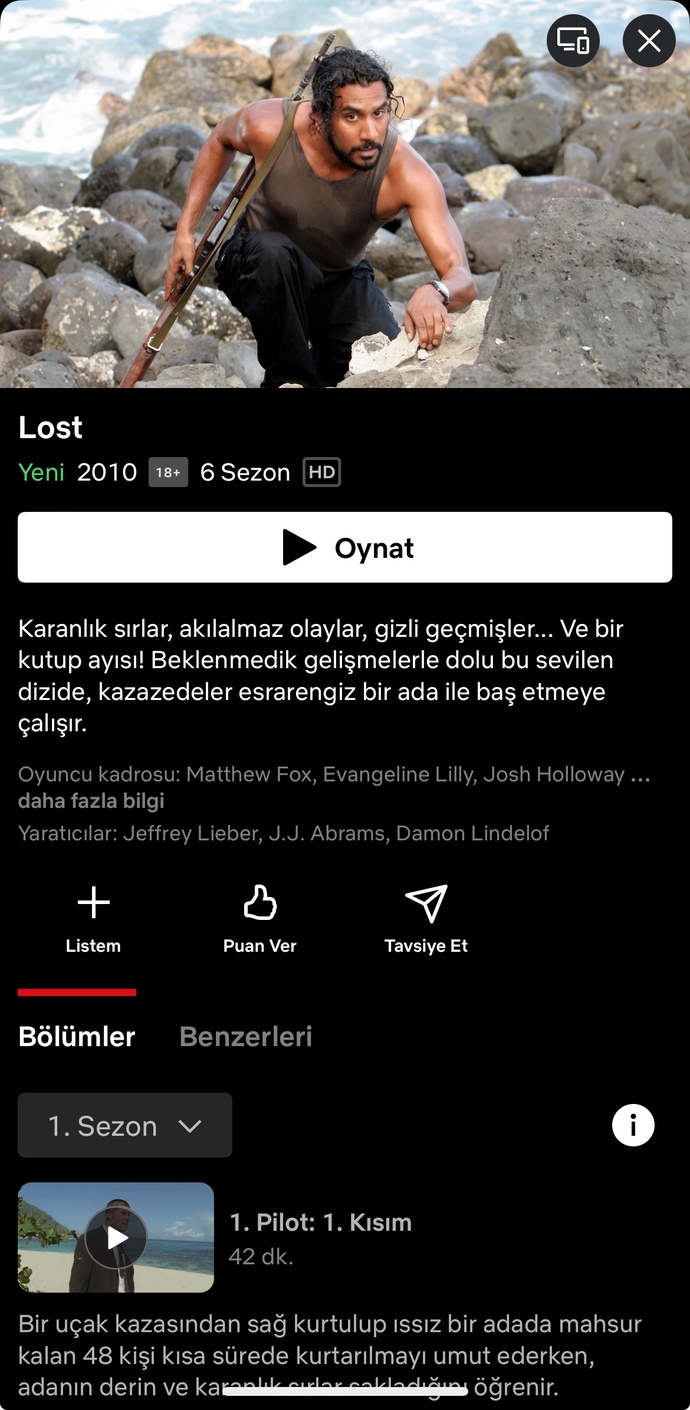 Lost dizisi Netflix’de. Bir kere daha izlemeye var mısın?