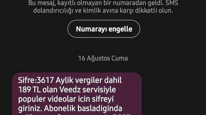 Durup dururken playweez üyeliği mesajı geldi bu nedir? İptal etmek istediğimde yanlış bilgi diyor?