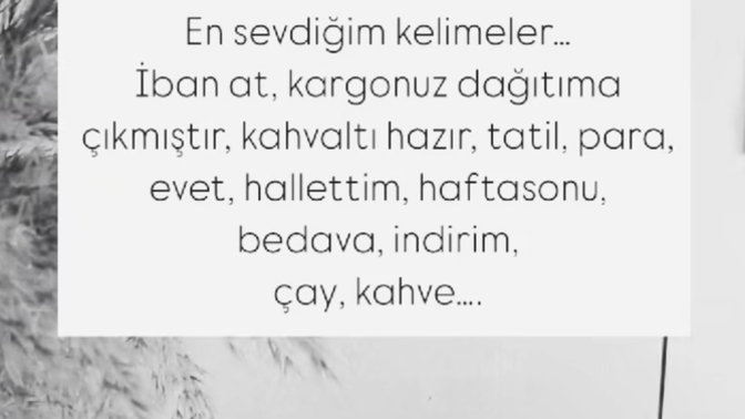 Söylenince sevinip huzur bulduğunuz cümleler nelerdir 😂?