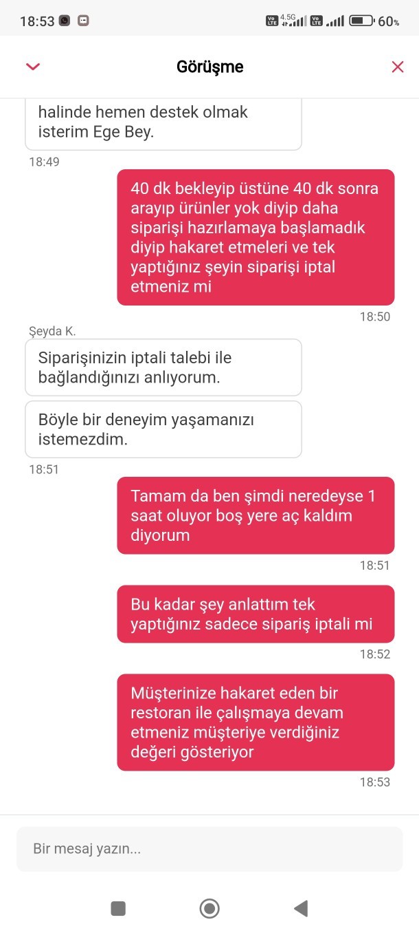 Yemeksepeti müşteriyi resmen aşağılıyor?