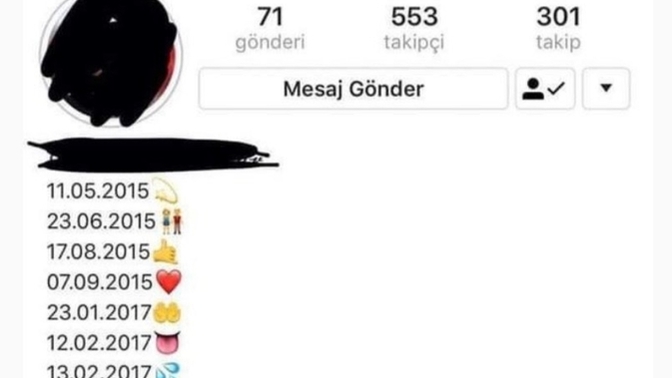 Sevgili yapınca bio'ya tarih atar mısınız?