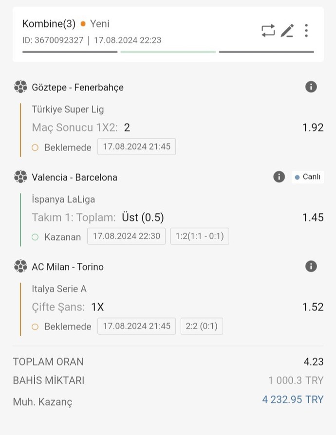 Göztepe 2 - Fenerbahçe 2... Sarı lacivertliler ilk yarısını 2-0 önde kapattığı maçta 2-2 berabere kaldı! Maçı nasıl buldunuz?